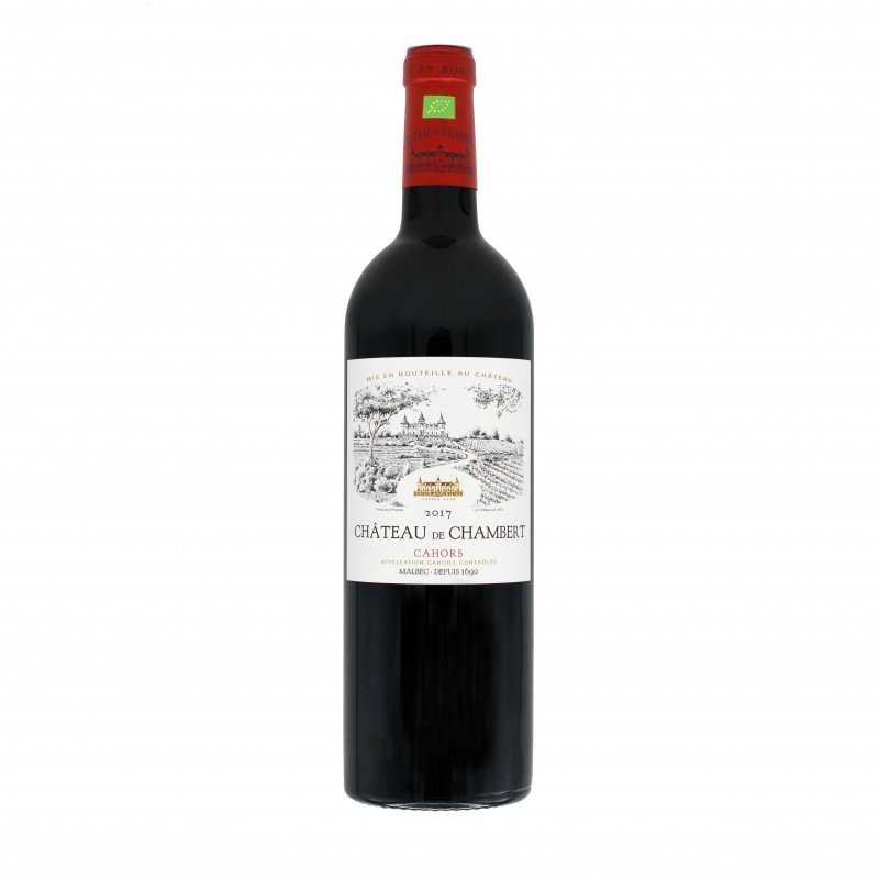 Château de Chambert organic red wine Malbec AOP Cahors